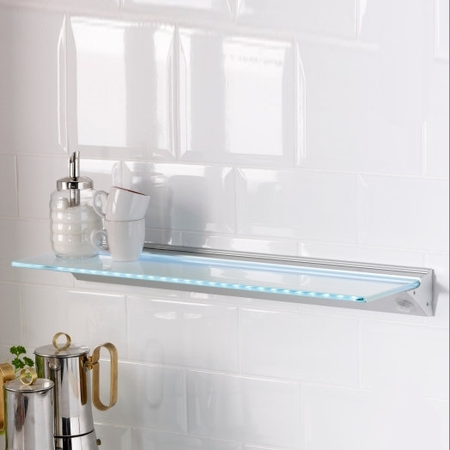LED GLASS SHELF WIDTH 600MMwaterproof or non waterproof